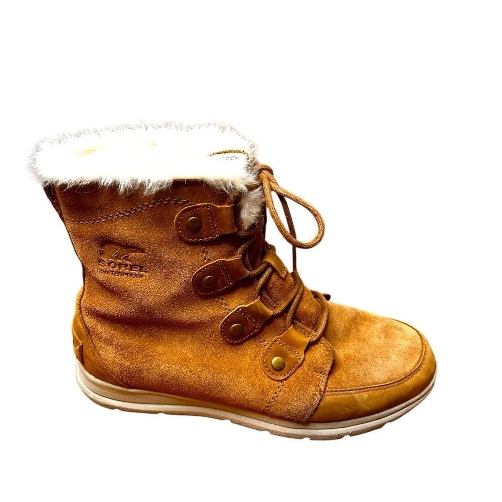 Sorel Explorer II Joan Boot-Faux Fur Lined Waterproof Leather Winter Boot-Size10 - Picture 5 of 9